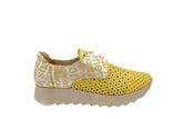 Pantofi Casual Dama din Piele Naturala,Linda,galben